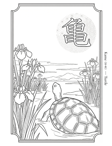 Turtle line art